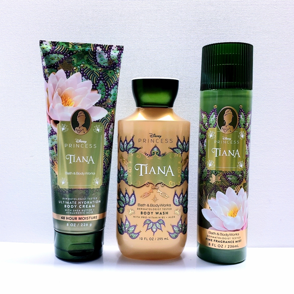 Bath & Body Works TIANA Body Cream, Body Wash, and Fragrance Mist (3 pcs)